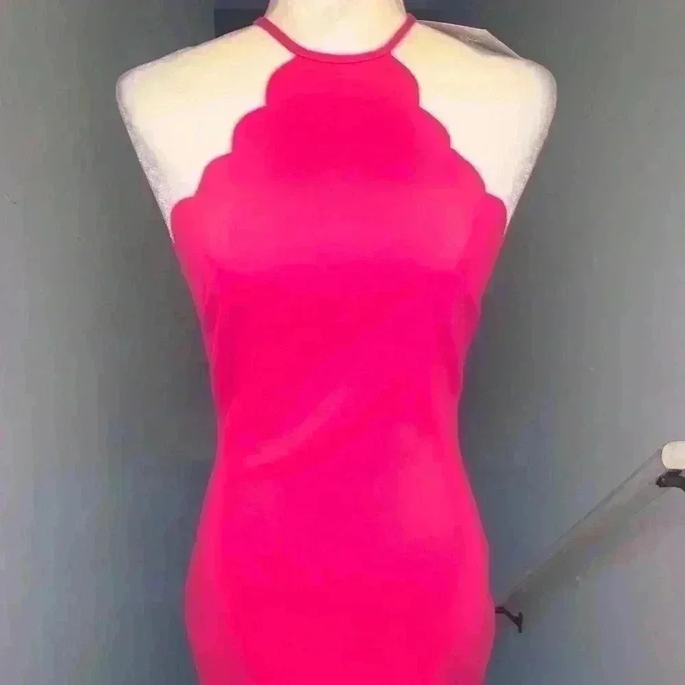 Likely midi dress hot pink size 2